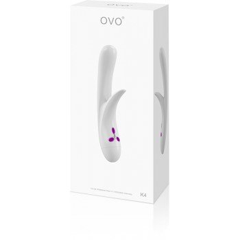 Vibrador Rabbit OVO K4 Branco