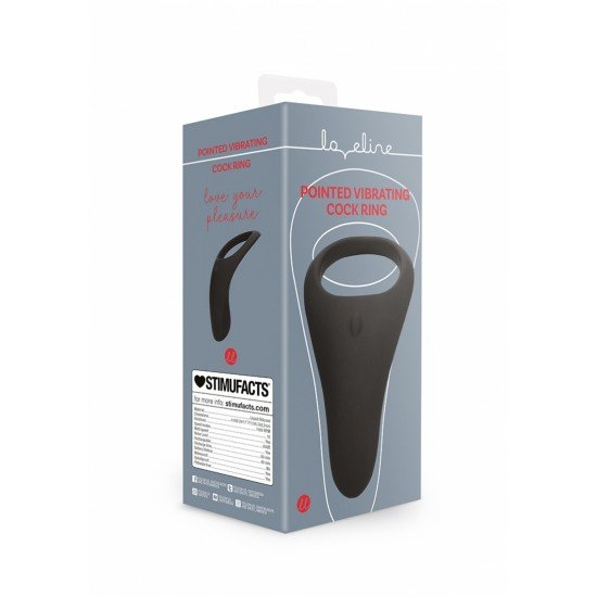 Anel peniano vibratorio pontiagudo - Licorice Black Este Anel Vibratório Pontiagudo para o Pênis é projetado para potencializar e prolongar as ereções, proporcionando maior tamanho, dureza e resistência. Descubra momentos infinitos de prazer e surpresa com este item da Lo