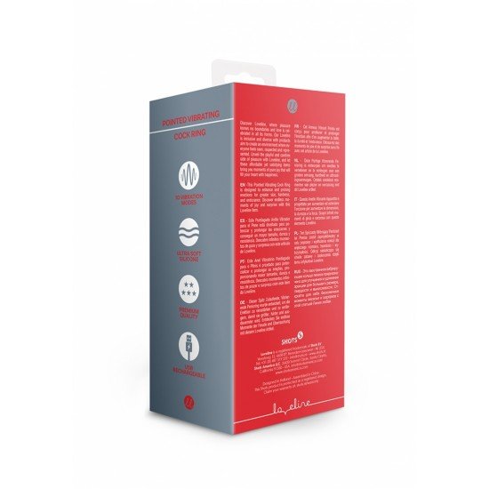 Anel peniano vibratorio pontiagudo - Licorice Black Este Anel Vibratório Pontiagudo para o Pênis é projetado para potencializar e prolongar as ereções, proporcionando maior tamanho, dureza e resistência. Descubra momentos infinitos de prazer e surpresa com este item da Lo