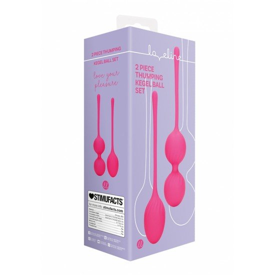 Este conjunto de bolas Thumping Kegel de 2 peças foi projetado para treinar e melhorar os músculos do assoalho pélvico, melhorando seu bem-estar geral e experiências prazerosas. Descubra infinitos momentos de alegria e s