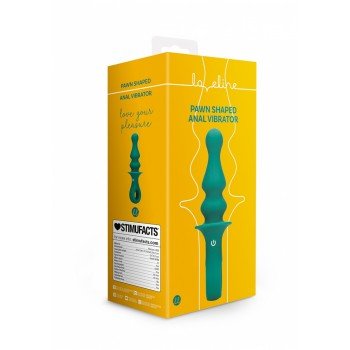  Pawn Shaped Anal Vibrator - Peacock Plume
