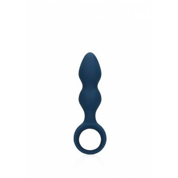  Teardrop Shaped Anal Plug - Medium - Baltic Blue