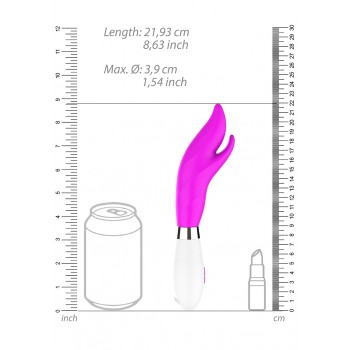 Vibrador Athos Soft Silicone - 10 Vel - Fuchsia