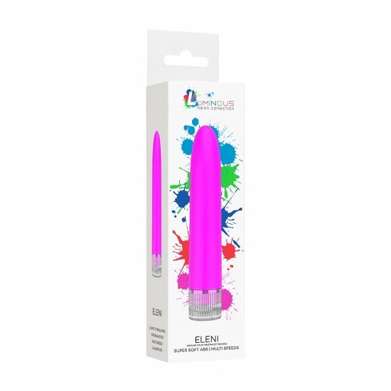Eleni - Super Soft ABS - Multi-Speeds Este vibrador fino e luminoso trará diversão e alegria em todos os sentidos. O vibrador colorido é feito de plástico ABS de alta qualidade com revestimento de PU e operado por bateria. Você pode alterar facilmente a ve