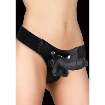 STRAP-ON REALÍSTA 18CM PRETO