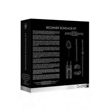 Kit Bondage Principiantes 6pcs Beginners Ouch! Preto