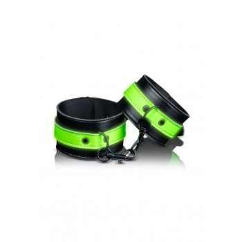 Ankle cuffs - Glow in the Dark - Neon Green/Black