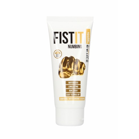 Fist It - Desensitizer - 100 ml Fist It Professional é um lubrificante à base de água. Adequado para uso com preservativos de látex. Testado dermatologicamente, sem gordura, incolor, inodoro e insípido. Conselhos de utilização: Aplique a quantidade