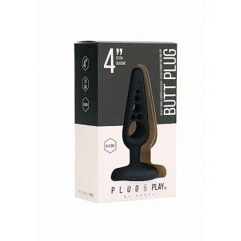 Plug Anal Oco 4 10cm Preto