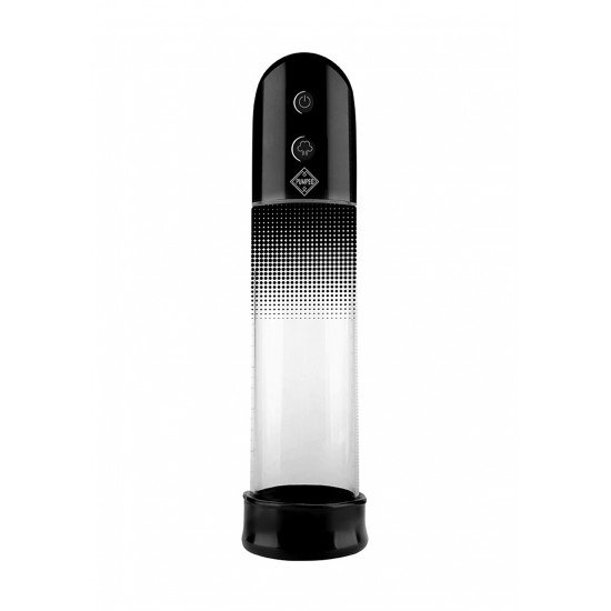 Bomba penis Automatica Luv Pump - Preto Com um comprimento total do cilindro de 20 cm e um diâmetro interno de 6 cm, esta bomba de alta qualidade oferece amplas possibilidades de crescimento em ambas as direções! A manga de inserção é feita de silicone liso. S