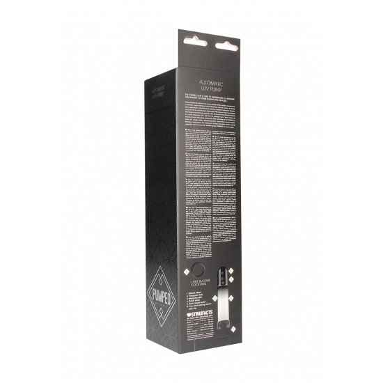 Bomba penis Automatica Luv Pump - Preto Com um comprimento total do cilindro de 20 cm e um diâmetro interno de 6 cm, esta bomba de alta qualidade oferece amplas possibilidades de crescimento em ambas as direções! A manga de inserção é feita de silicone liso. S