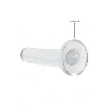 Não Realistico Dildo com ventosa - 13,5 cm - Clear