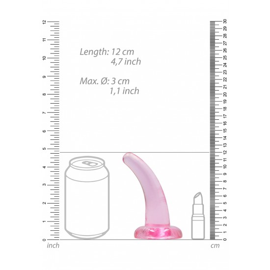 Não Realistico Dildo com ventosa - 11,5 cm - Rosa Pronto para um orgasmo CRYSTAL CLEAR? Alcance o seu melhor clímax em grande estilo com estes vibradores transparentes de formato bonito. Este dildo pode ver através de si e saberá exatamente como gosta. Este dildo é adeq