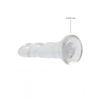 Não Realistico Dildo com ventosa - 17 cm - Clear