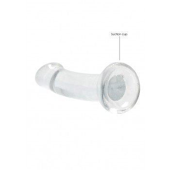  Dildo Não Realistico com ventosa - 17 cm - Clear