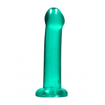  Dildo Não Realistico com ventosa - 17 cm - Turquesa