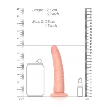 Slim Realistic Dildo with Suction Cup - 6/ 15,5 cm