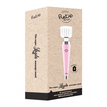 Estimulador Clitóris Wand Layla Retro Rosa