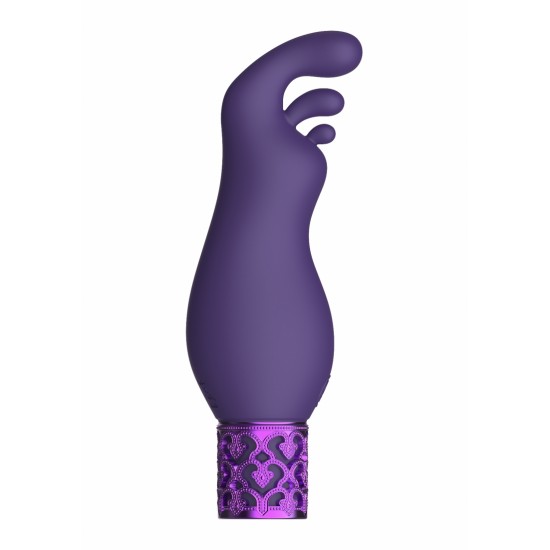 Vibrador Exquisite - Recarregavel Silicone - Purple Não precisa de ser da realeza para desfrutar desta linha elegante. Escondida por baixo do seu exterior de silicone de qualidade médica, sedosa e suave, encontra-se uma qualidade inigualável. O EXQUISITE tem três protuber