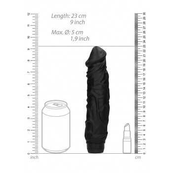 Vibrador realista multivelocidades - Preto