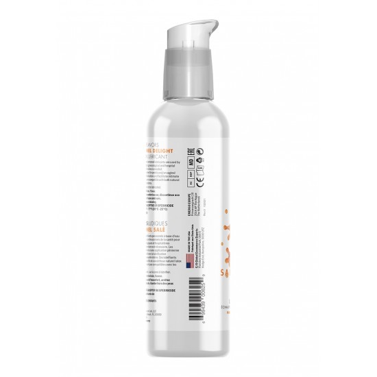 Lubrificante 4 em 1 Caramelo Salgado - 118ml Lubrificante à base da água com sabor a Caramelo Salgado. Pode ser utilizado como lubrificante (1) e gel de massagem (2), além de ter efeito estimulante quente (3) e um delicioso sabor realista a cereja (4). Os sabores d