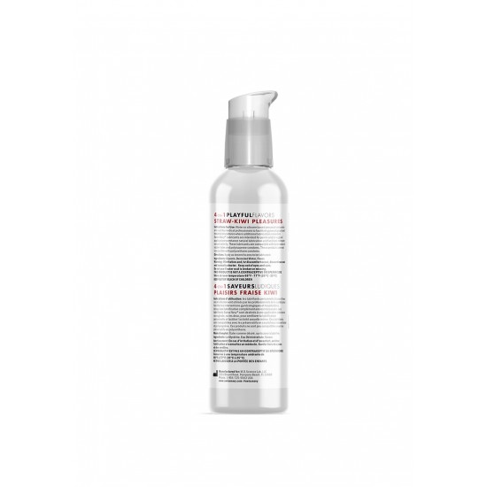 Lubrificante Swiss Navy 4 in 1 Straw-Kiwi Pleasures 118 ml Swiss Navy 4-em-1 Lubricante Morango Kiwi é um lubrificante quente e aromatizado que pode ser usado para quantidades ilimitadas de diversão. Uma massagem sensual simples, preliminares provocantes, diversão oral ou brinca