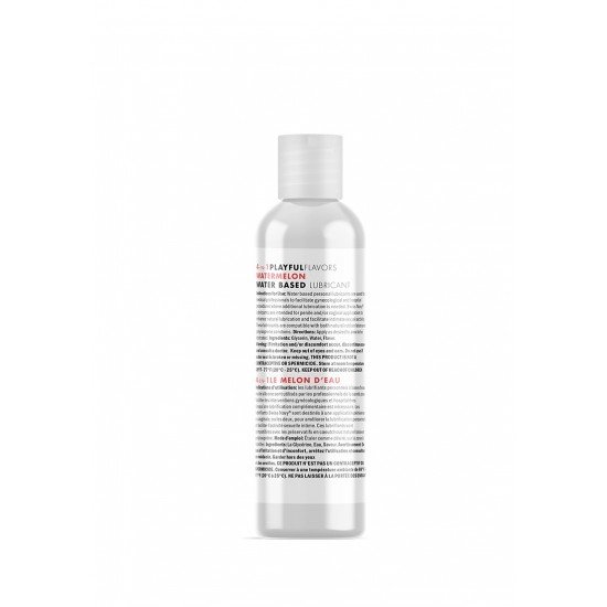 Lubrificante agua 4 In 1 sabor Melancia - 30ml Contem 30ml Ingredientes: Água (aqua), glicerina, goma de celulose, propileno glicol, benzoato de sódio, sacarina de sódio, acesulfame de potássio, diazolidinil ureia, sabor (aroma), ácido cítrico, PEG-8, dessódio EDTA,