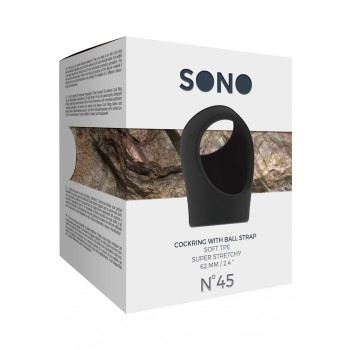 Anel para Pénis e Testículos No.45 Sono Preto