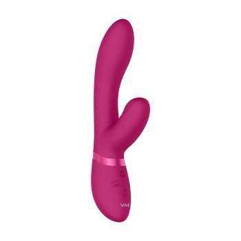 Vibrador Luxuoso Kyra Pulse Clitoral Rabbit Vive Rosa