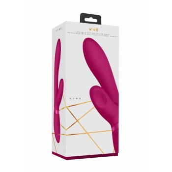 Vibrador Luxuoso Kyra Pulse Clitoral Rabbit Vive Rosa