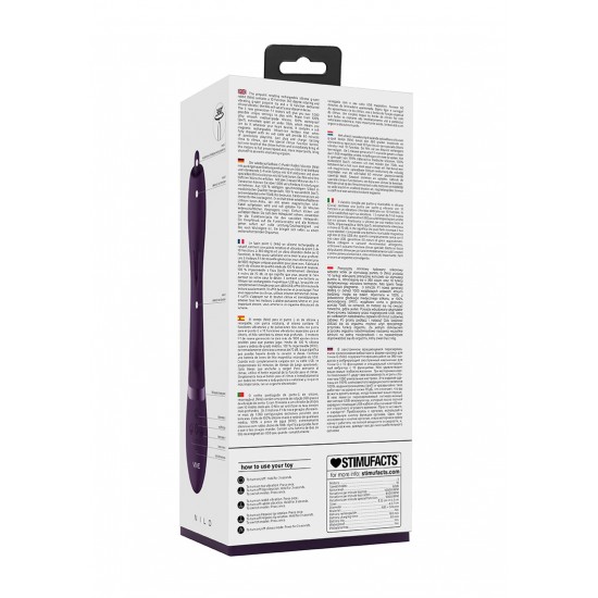 Vibrador Luxuoso Nilo Rabbit c/ Estimulador Clitóris Vive Roxo