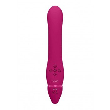 AI Dual Pulse-Wave & Airwave Strapless Strapon - Pink
