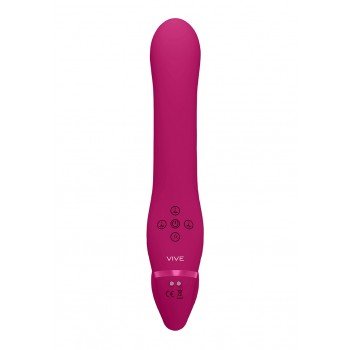 Dual Pulse-Wave & Airwave Strapless Strapon - Pink