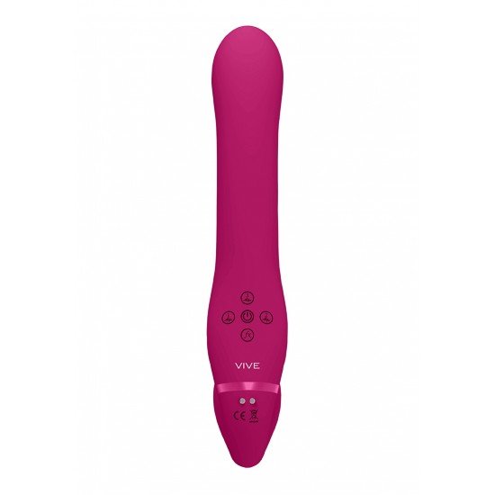 O strap-on AI G-spot com tecnologia de ondas de ar de cócegas é certo para fornecer em ambas as extremidades. Três motores de velocidade/função F1 10 de nova geração controlados independentemente alimentam este brinquedo