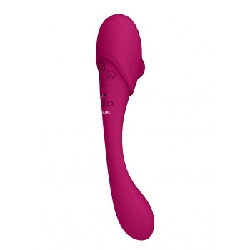 Mirai Double Ended Pulse Wave Air-Wave Bendable Vib - Pink