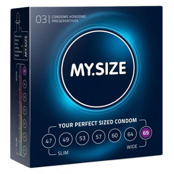 Caixa 3 Preservativos MY.SIZE 69mm