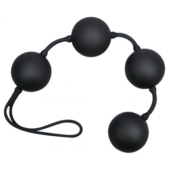 This black love string with 4 balls is a good trainer if you want to straighten up those pelvic muscles and feel pleased at the same tame. Features rotative inside balls that start rocking as soon as you move. Very easil