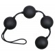This black love string with 4 balls is a good trainer if you want to straighten up those pelvic muscles and feel pleased at the same tame. Features rotative inside balls that start rocking as soon as you move. Very easil