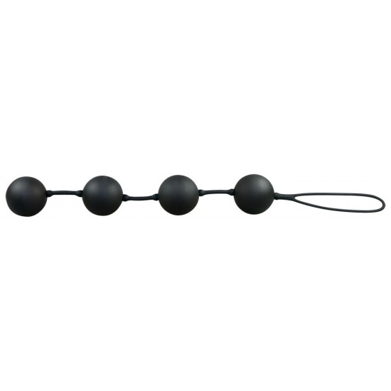 This black love string with 4 balls is a good trainer if you want to straighten up those pelvic muscles and feel pleased at the same tame. Features rotative inside balls that start rocking as soon as you move. Very easil
