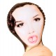 Inflatable, life-size love doll with a printed on face and hair. With bent arms and legs, stiff nipples and three flexible pleasure openings (Ø 3 cm). Material: PVC, phthalate-free according to EU Regulation REACH.