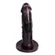 Black open-crotch briefs (S-L) with three soft black dildos. Material: TPR, PVC, polyamide. Natural dildo: 16 cm, Ø 3.5 cm. Anal dildo: 15 cm, Ø 1.5-2.5 cm. G-point dildo: 15 cm, Ø 3.5 cm. Comes with a lubricant sample.