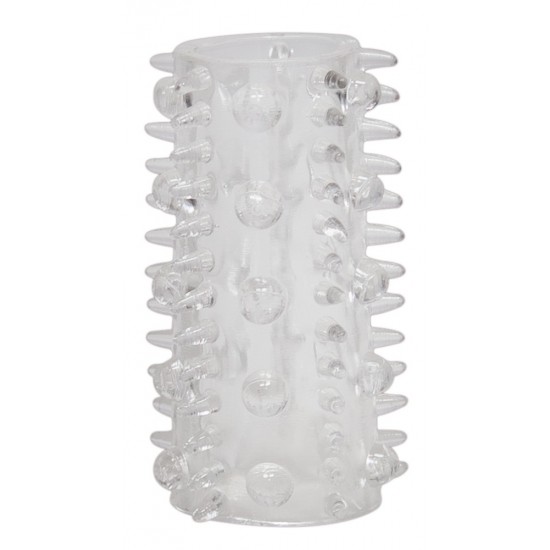 6 transparente pênis geléia mangas com diferentes estruturas de estímulos. Tamanho: 4,5 cm Ø flexível. 6 peça-set.