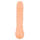 Skin-toned penis dildo with a 80 ml liquid capacity to take up any liquid and squirt it out when desired. Massively veined with a flexible body of 21 cm full size. 3.5-4 cm diameter. Material: PVC, free of phthalates acc