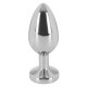 O seu prazer de sempre, agora mais luxuoso.
Plugue anal pequeno com um cristal de rocha para refinar o seu íntimo. Comprimento de 5,6 cm,  plug-Ø 2,4 cm.
Material: aço, vidro acrílico (cristal de rocha)
​Cor: prata