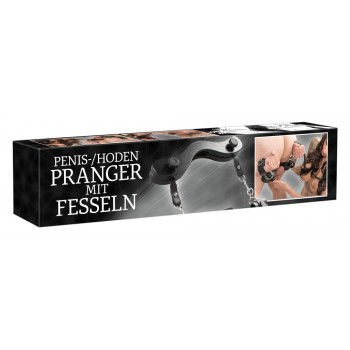 Penis/Testicle Pillory with Ha