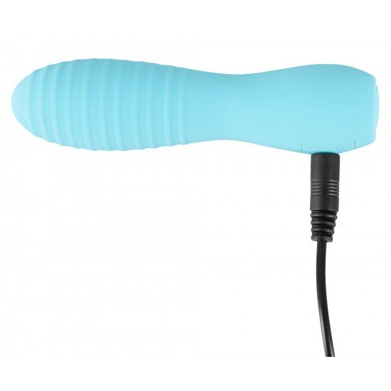 Cuties Mini Vibrator Blue 3 Bonito demais para ser verdade! Minivibrador prático e compacto da 3ª geração de Cuties com vibração extremamente poderosa e profunda que pode ser convenientemente controlada em 10 modos variados simplesmente pressionan