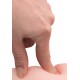 Extremely flexible vibrator made out of wonderfully smooth and soft »Nature Skin« material, which looks and feels like real skin. Its anatomic design makes anal penetration extremely easy and its grooves on the shaft pr