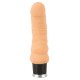 Nature Skin. Vibrator. Complete length approx. 18 cm, diameter 3.5-4.7 cm. 8 vibration modes at the push of a button.Material: TPR, phthalate-free according to EU Regulation REACH. Includes talcum powder and lubricant (F