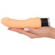 Nature Skin. Vibrator. Complete length approx. 18 cm, diameter 3.5-4.7 cm. 8 vibration modes at the push of a button.Material: TPR, phthalate-free according to EU Regulation REACH. Includes talcum powder and lubricant (F
