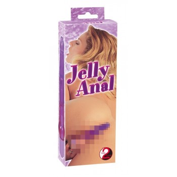Vibrador Anal Jelly 17.5cm Roxo